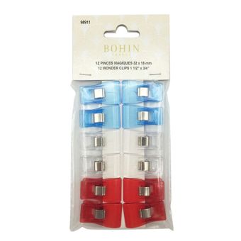 Pinces magiques pour travaux de couture 32 mm x 18 mm Bohin
