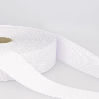 Sangle polyester 35mm blanc