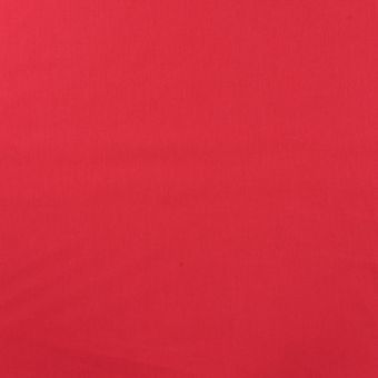 Tissu popeline coton Noël uni rouge