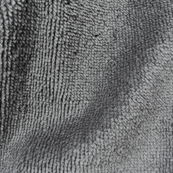 Tissu éponge bambou doudou gris fonce