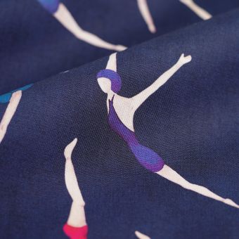 Toile outdoor Nageuse déperlante Teflon® bleue