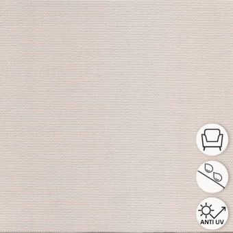 Tissu Toile unie Outdoor polyskin anti-uv et Teflon écru 155 cm