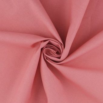Tissu coton uni Cristina rose blush