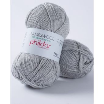 Pelote de fil à tricoter Lamswool flanelle - Phildar