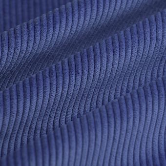 Tissu velours côtes first bleu roi 