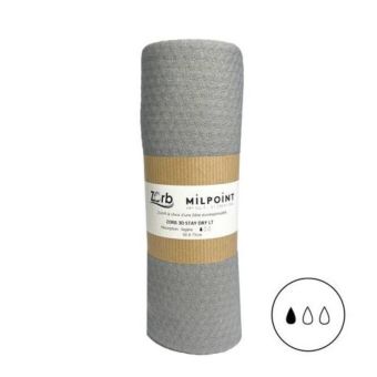 Coupon ZORB 3D staydry lite antimicrobien gris 50 x 75 cm