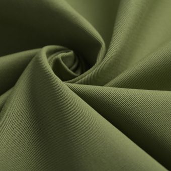 Tissu sergé de coton Serena kaki