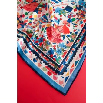 Carré Foulard - Commedia - 70 X 70 CM