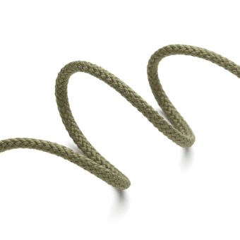 Cordon tressé 4mm - Kaki