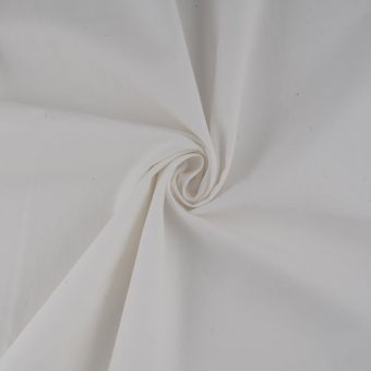 Tissu gabardine coton bio écru