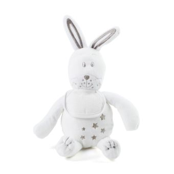 Peluche lapin blanc à broder