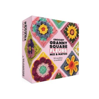 COFFRET - CROCHET GRANNY SQUARE FLEURS MIX & MATCH