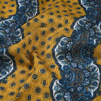 Toile Provence enduite saou turquoise