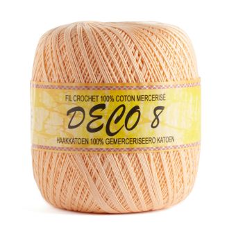 Pelote de fil à crocheter Déco8 - Rose