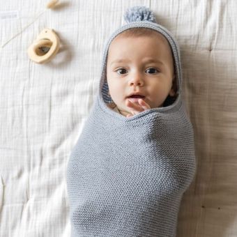 Patron tricot PDF Le cocon naissance – Filomène