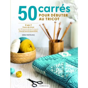 Livre 50 carrés pour débuter au tricot