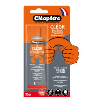 Colle contact power cleor avec solvant 30 g