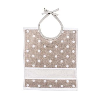 Bavoir à broder 30x34cm : Douceur & Créativité pour bébé