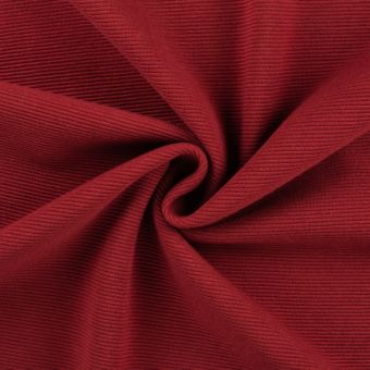 Maille jersey côtelée ottoman lourd unie