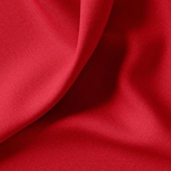 Tissu coton uni Cristina rouge