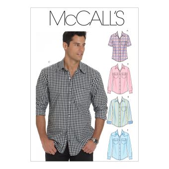 Patron McCall's 6044XN Chemises à courtes et à longues manches pour hommes L au XXXL