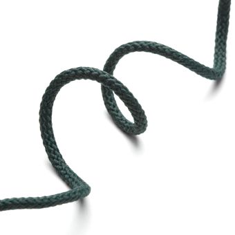 Cordon tressé 3mm - Vert sapin