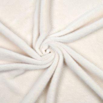 Tissu fausse fourrure Bubu écru 