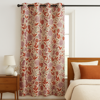 Rideau imprimé jardin d'hiver 140x250cm