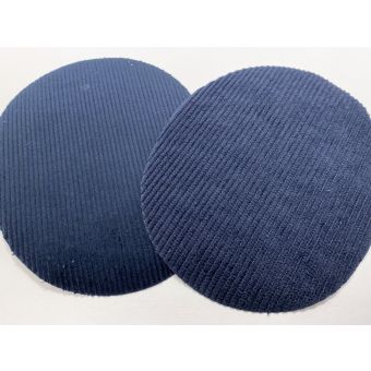 Lot de 2 renforts velours côtelé marine