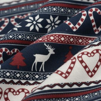 Tissu Molleton de Noël
