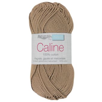 Pelote fil à tricoter Caline 50g 100% coton mercerisé - Col. 157 Taupe