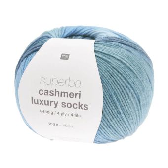Pelote Superba Cashmeri Luxury Socks 4 fils 100g - Douceur et résistance