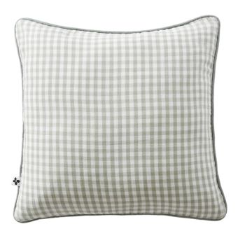Coussin déhoussable avec passepoil Tissé teint "Vickie" toutes dimensions "Gaze de Co