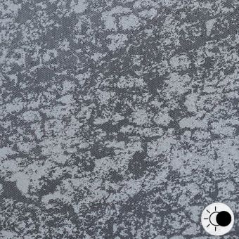 Tissu damassé anthracite occultant enduit x3 effet matière satiné