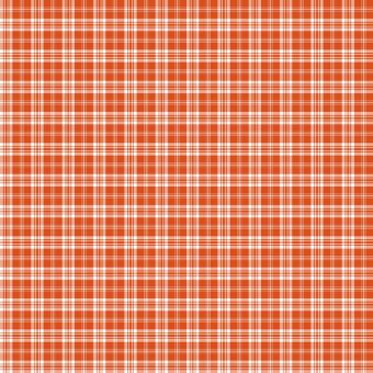 Tissu Impermeable Tartan Boho 28 Orange Rouge, coupon 1m x laize (155cm)