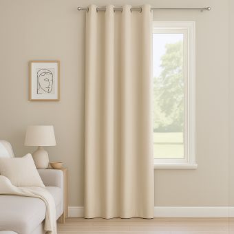 Rideau thermique Poppy naturel