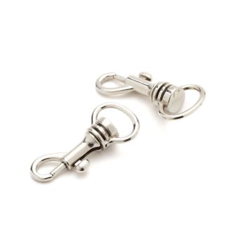 Lot de 2 mousquetons argent