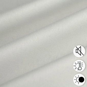 Tissu occultant thermique uni écru
