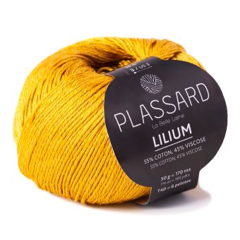 Pelote de fil lilium N°42 moutarde Plassard