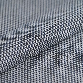 Tissu jacquard lourd tweedy noir 
