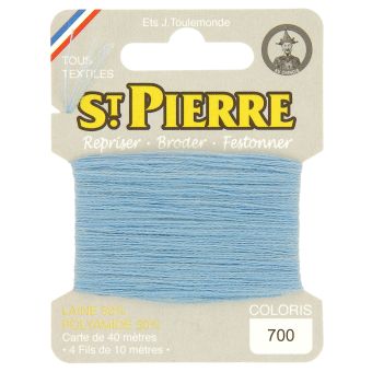 Laine Saint Pierre pour repriser / broder 700 bleu ciel clair