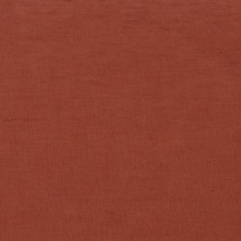 Toile coton lin lavé brique