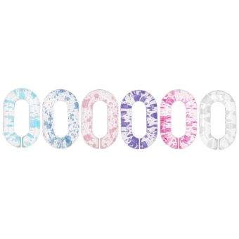 Chaîne sac acrylique sac éclaboussure peinture pastel x12 - Rico Design