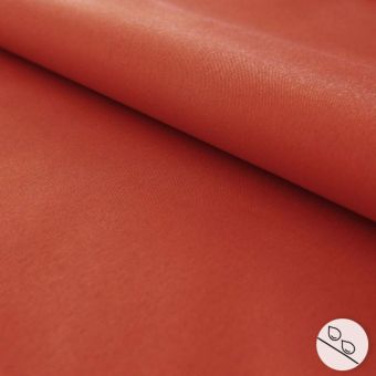 Toile légère outdoor uni déperlante terracotta
