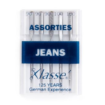 Aiguilles machine jeans assorties