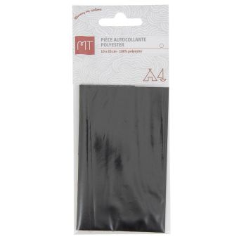 Pièce autocollante réparation nylon noir MT