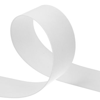 Élastique maille pour ceinture 40mm blanc