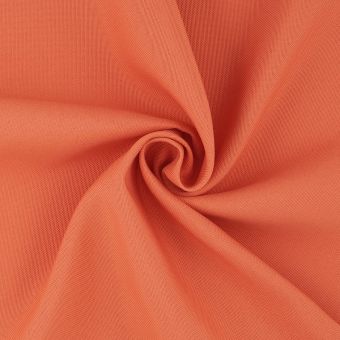 Tissu Burlington Orange 150 Cm De Large - Coton/polyester, Uni, Neuf