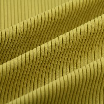 Tissu velours côtes First vert acide qualité siège