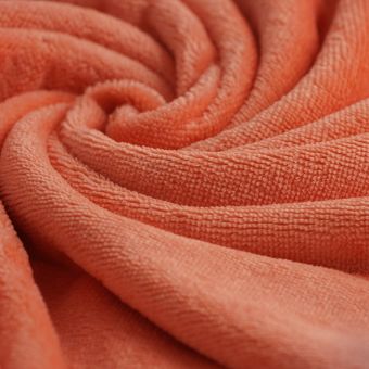 Tissu éponge bambou doudou corail